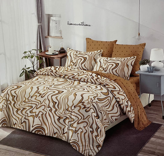 Lenjerie pat dublu, FINET, 6 piese, Pucioasa